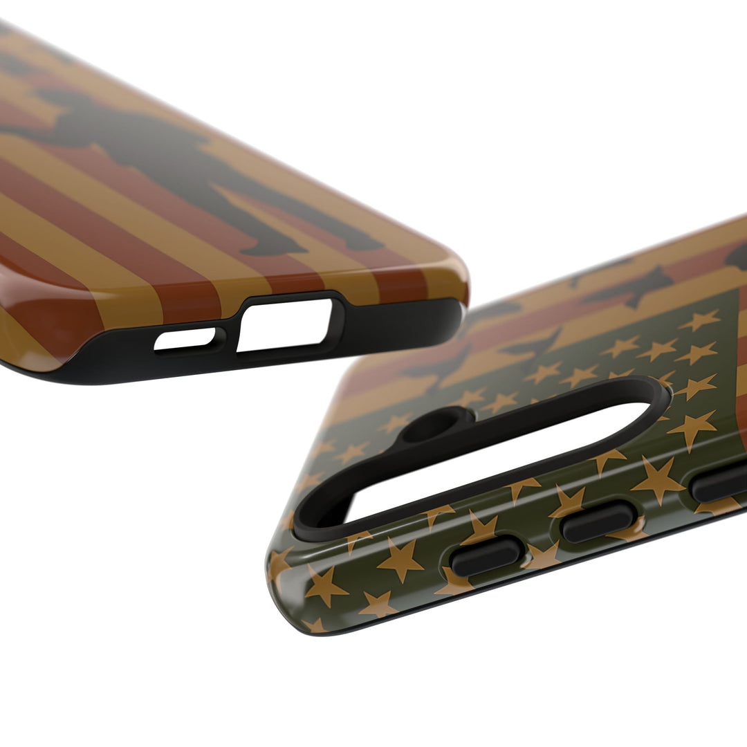 Tough Cases, Duck Hunter Patriotic Phone Case - American Flag Design, Hunting