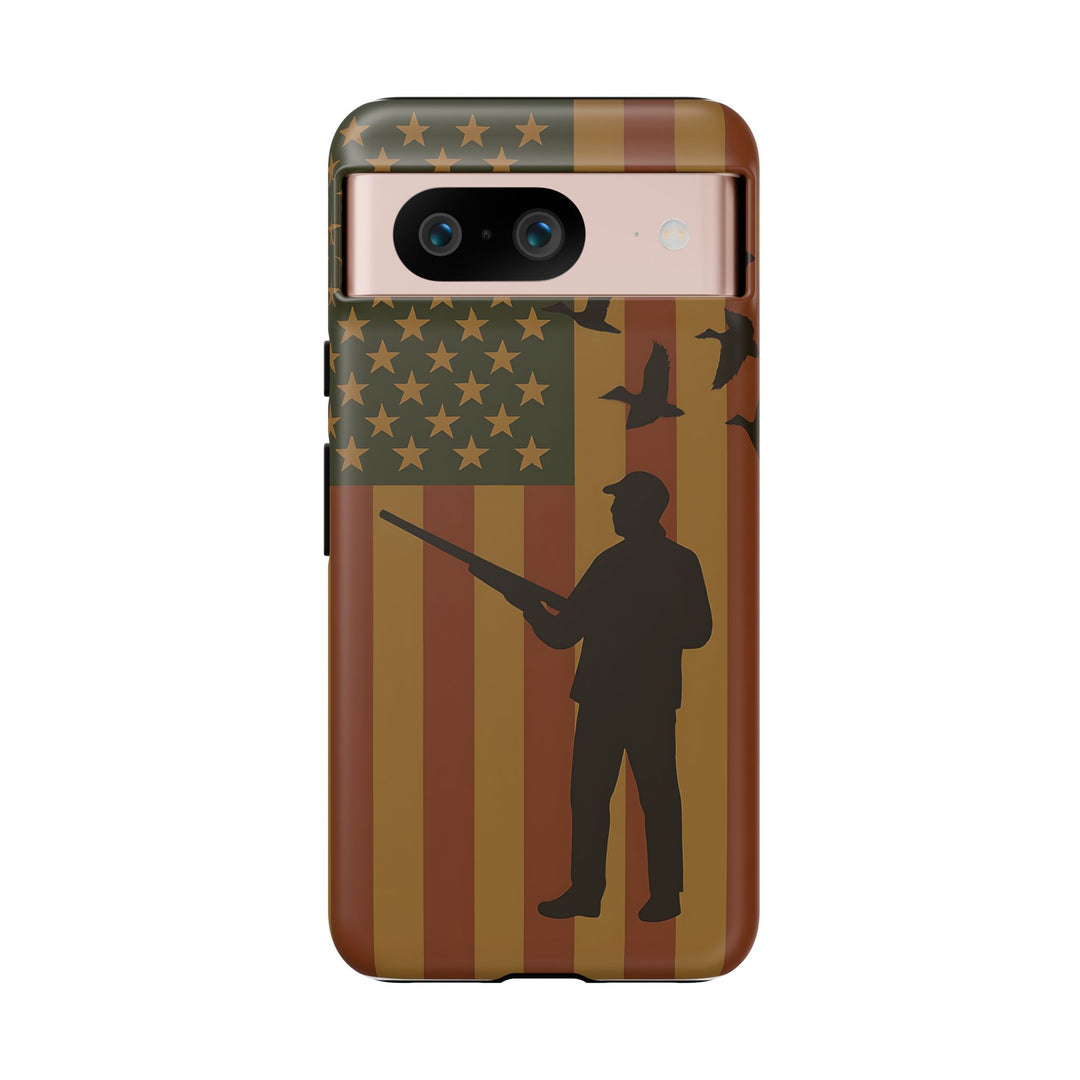 Tough Cases, Duck Hunter Patriotic Phone Case - American Flag Design, Hunting