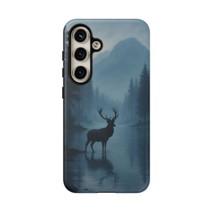 Deer Mountain Tough Phone Case, Wildlife Nature Protective Cover, Outdoor