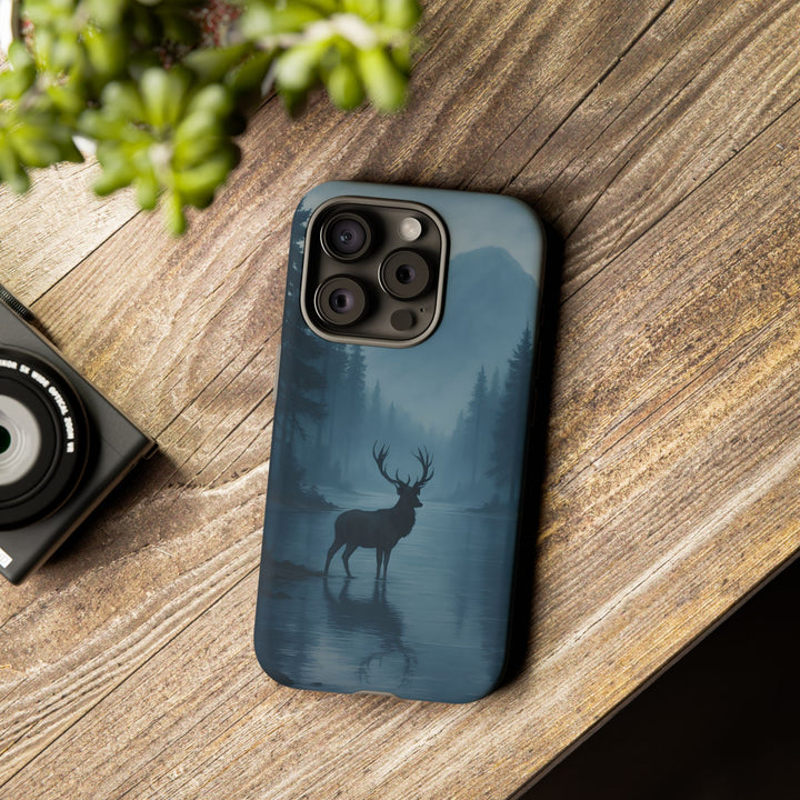 Deer Mountain Tough Phone Case, Wildlife Nature Protective Cover, Outdoor