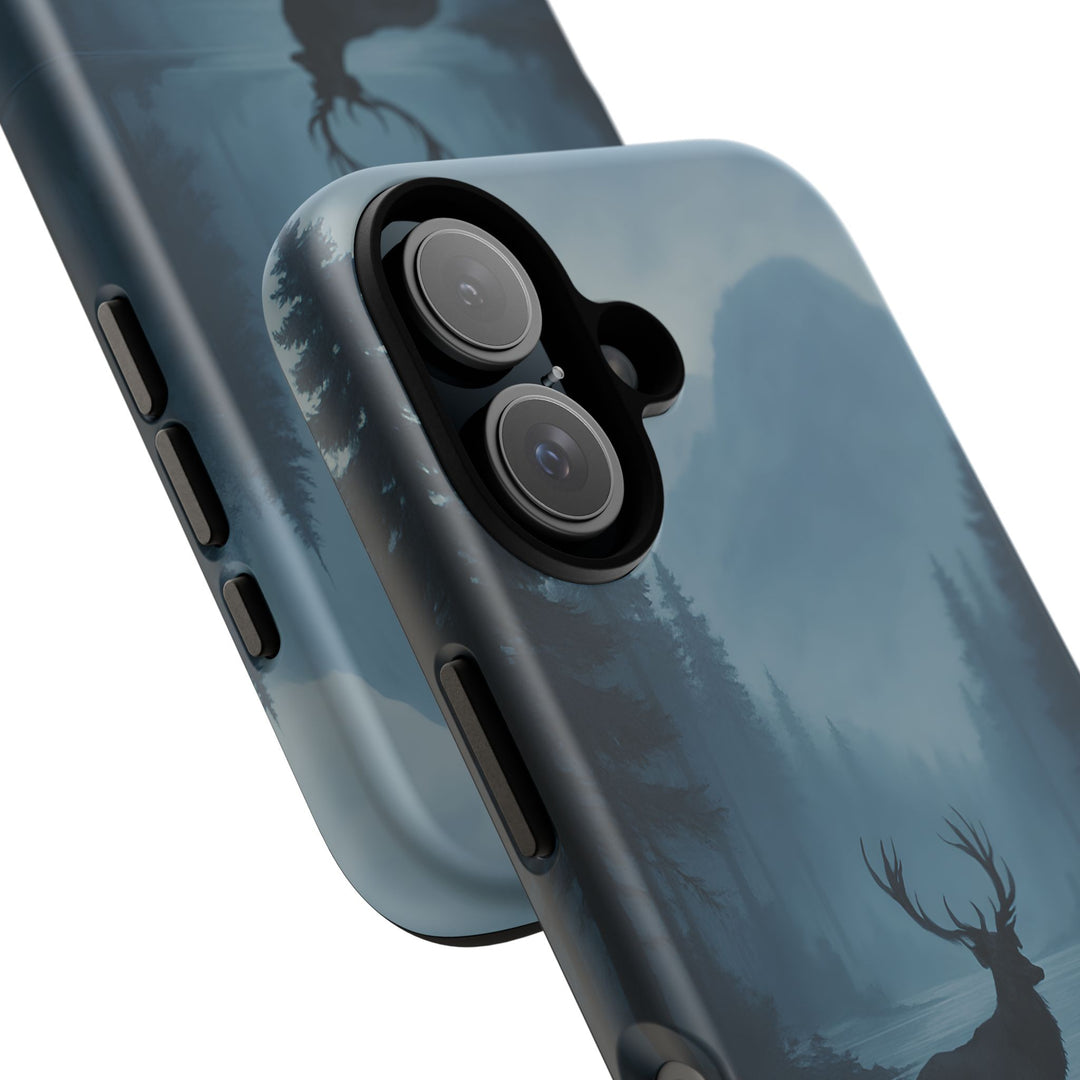 Deer Mountain Tough Phone Case, Wildlife Nature Protective Cover, Outdoor