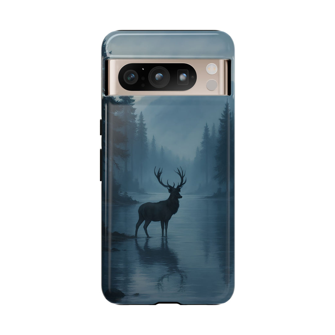 Deer Mountain Tough Phone Case, Wildlife Nature Protective Cover, Outdoor