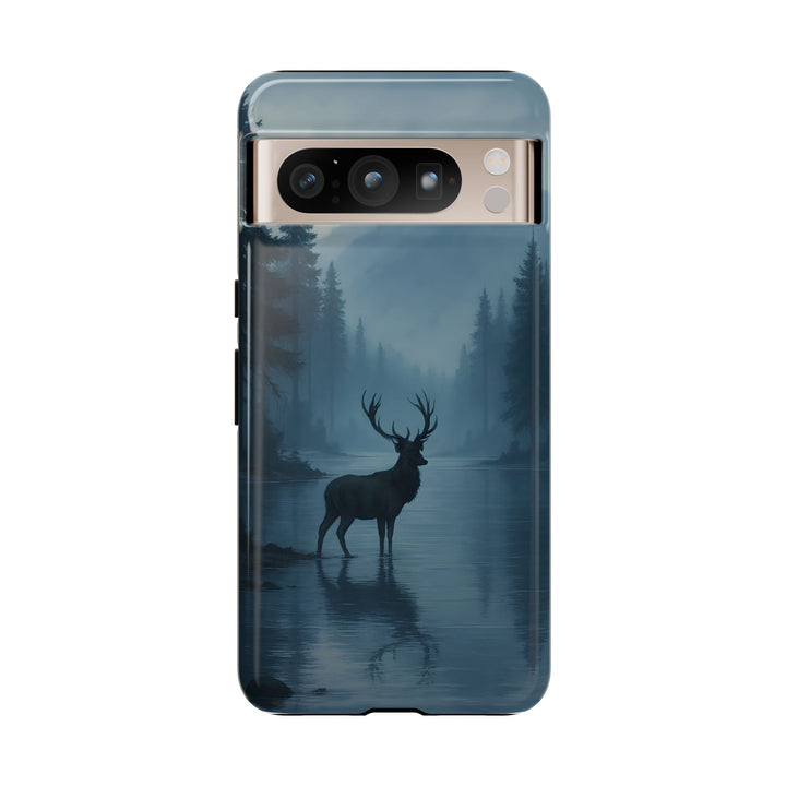 Deer Mountain Tough Phone Case, Wildlife Nature Protective Cover, Outdoor