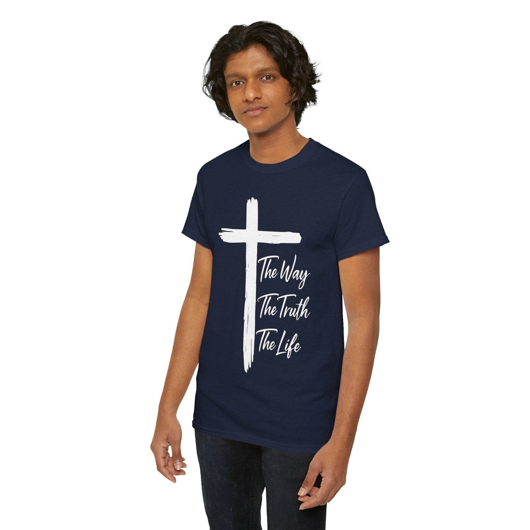 Faith Inspired Christian T-Shirt with Cross - Gutsy Garb