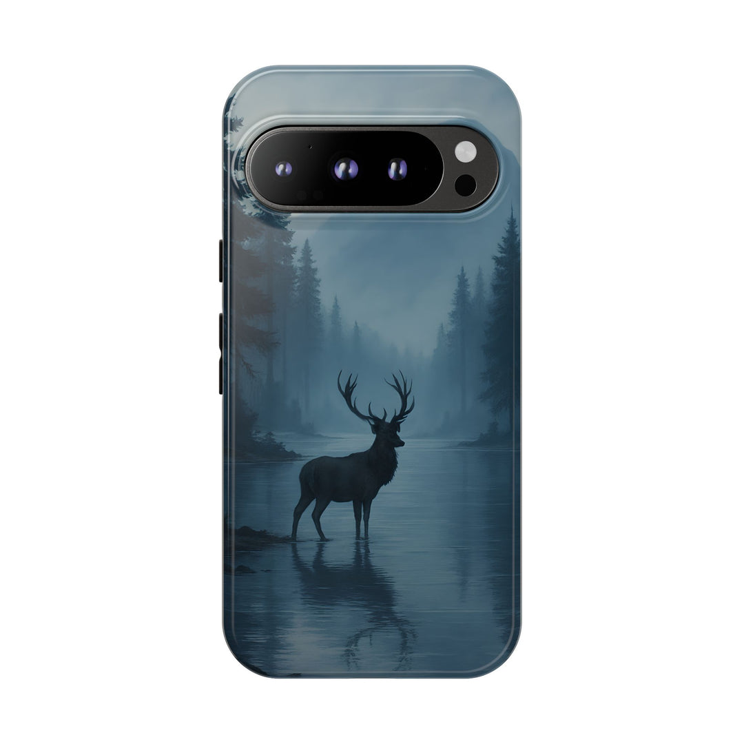 Deer Mountain Tough Phone Case, Wildlife Nature Protective Cover, Outdoor