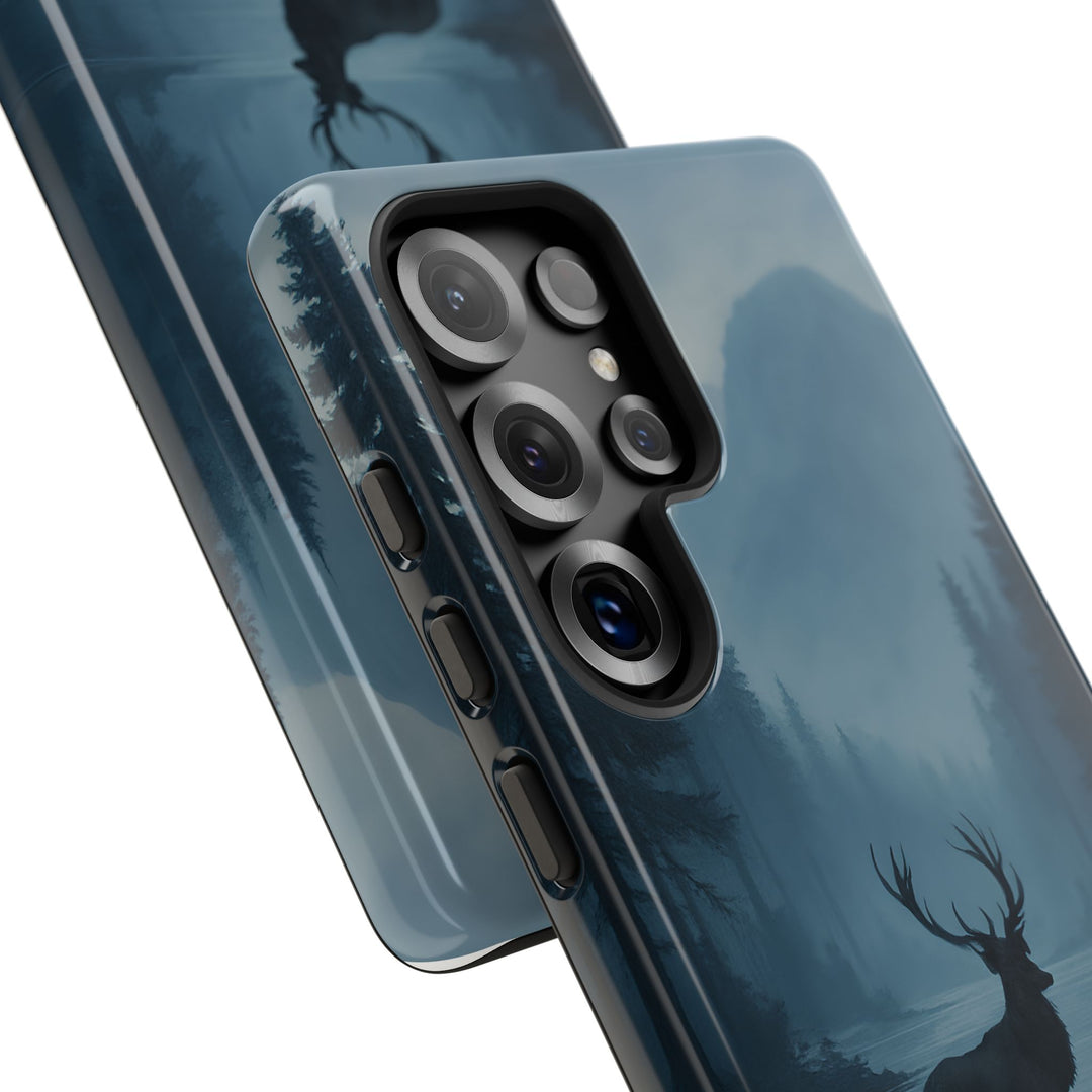 Deer Mountain Tough Phone Case, Wildlife Nature Protective Cover, Outdoor