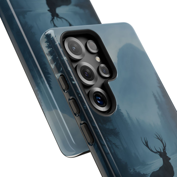 Deer Mountain Tough Phone Case, Wildlife Nature Protective Cover, Outdoor