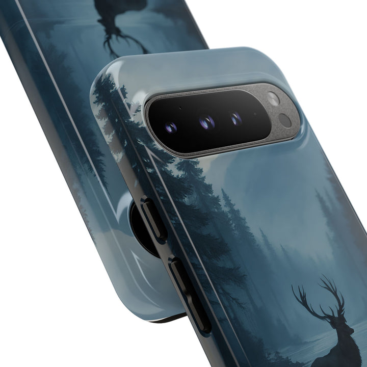 Deer Mountain Tough Phone Case, Wildlife Nature Protective Cover, Outdoor