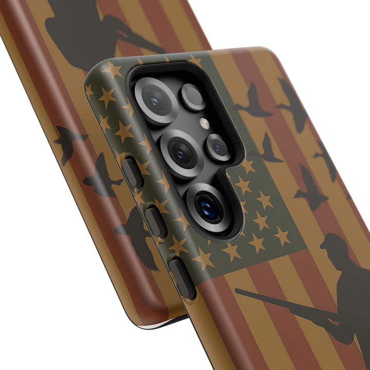 Tough Cases, Duck Hunter Patriotic Phone Case - American Flag Design, Hunting