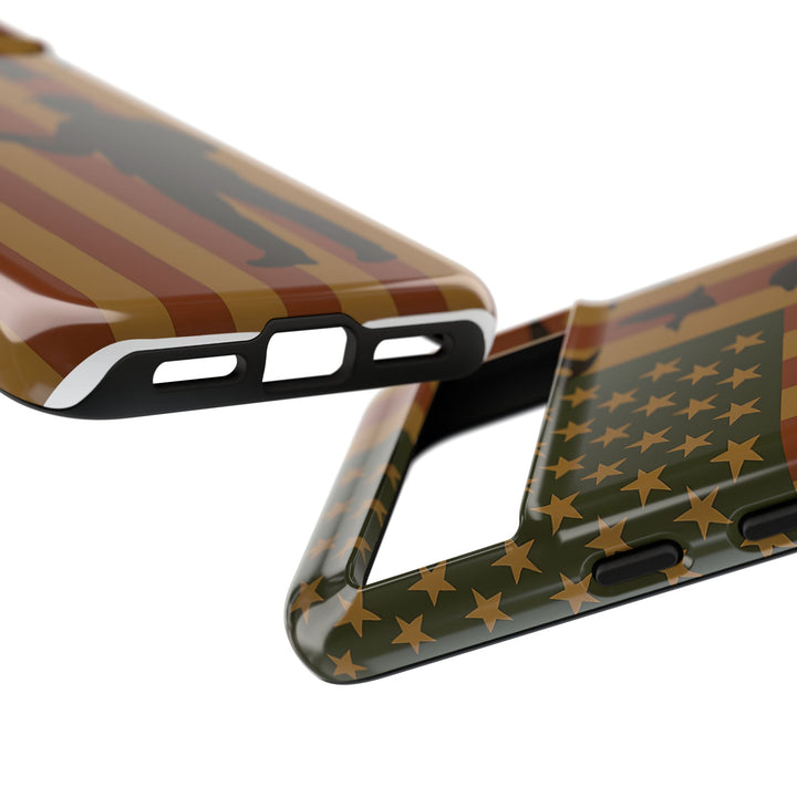 Tough Cases, Duck Hunter Patriotic Phone Case - American Flag Design, Hunting