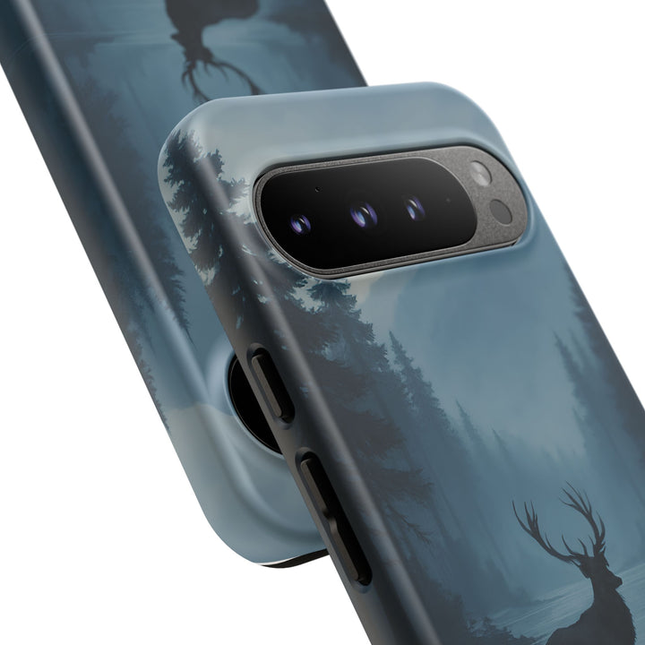 Deer Mountain Tough Phone Case, Wildlife Nature Protective Cover, Outdoor