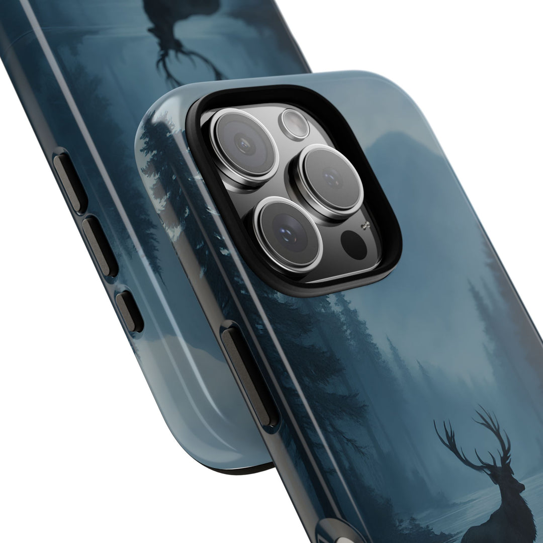 Deer Mountain Tough Phone Case, Wildlife Nature Protective Cover, Outdoor