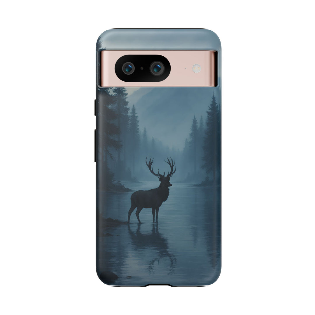 Deer Mountain Tough Phone Case, Wildlife Nature Protective Cover, Outdoor