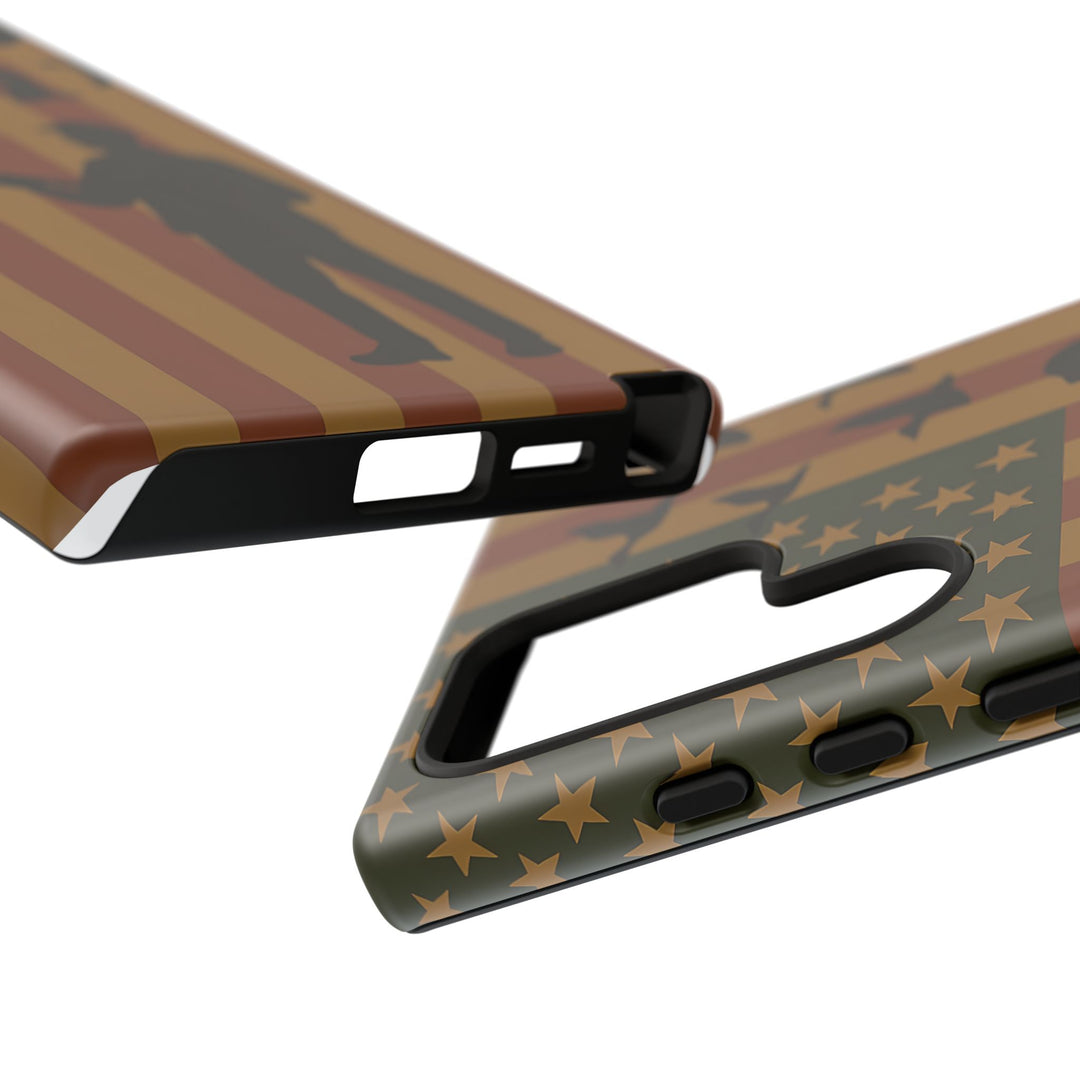 Tough Cases, Duck Hunter Patriotic Phone Case - American Flag Design, Hunting