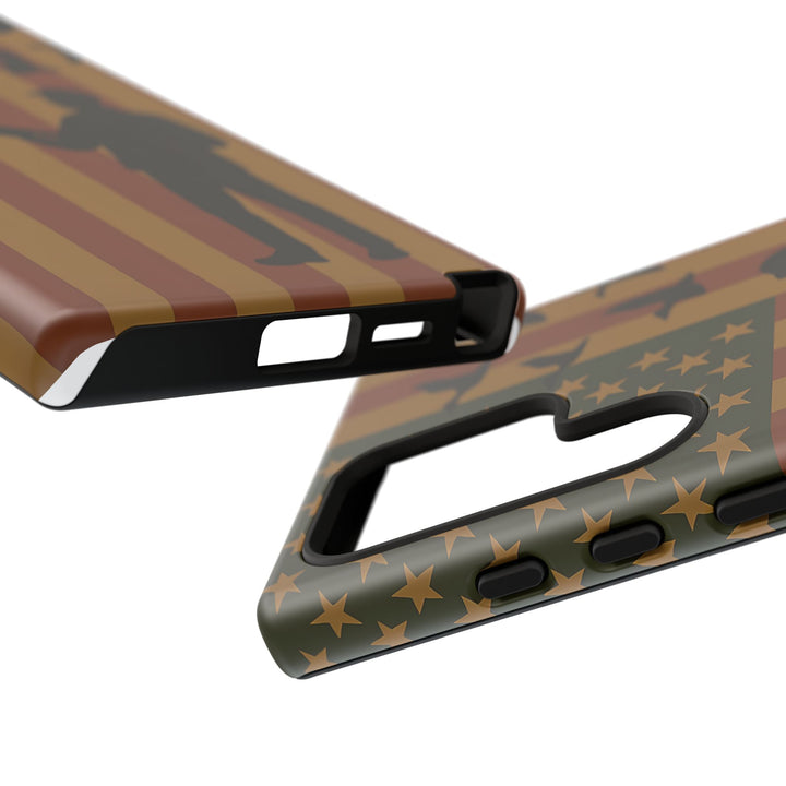 Tough Cases, Duck Hunter Patriotic Phone Case - American Flag Design, Hunting