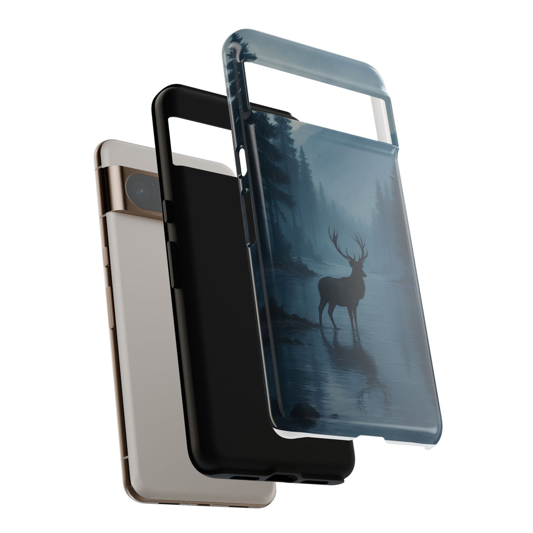 Deer Mountain Tough Phone Case, Wildlife Nature Protective Cover, Outdoor