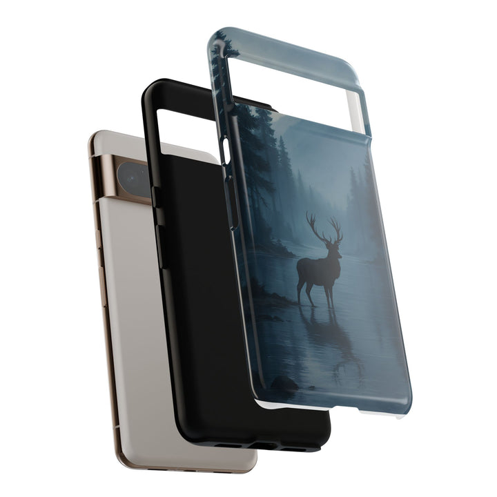 Deer Mountain Tough Phone Case, Wildlife Nature Protective Cover, Outdoor