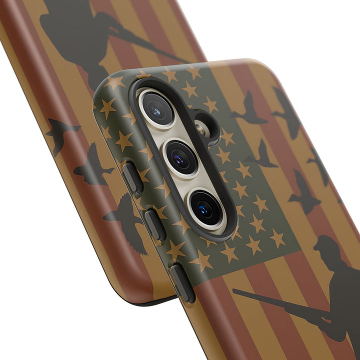 Tough Cases, Duck Hunter Patriotic Phone Case - American Flag Design, Hunting