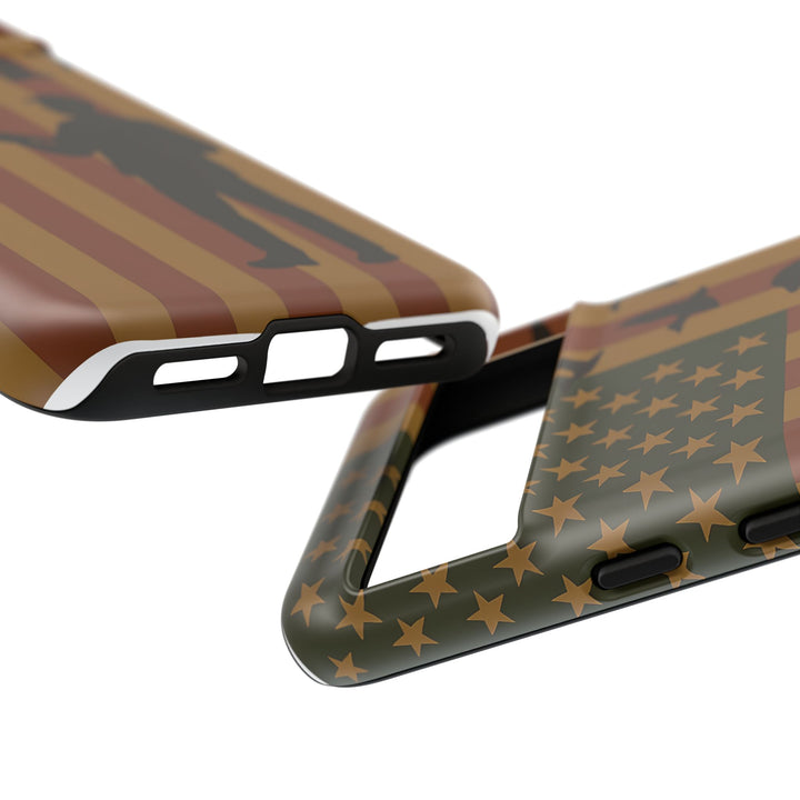 Tough Cases, Duck Hunter Patriotic Phone Case - American Flag Design, Hunting