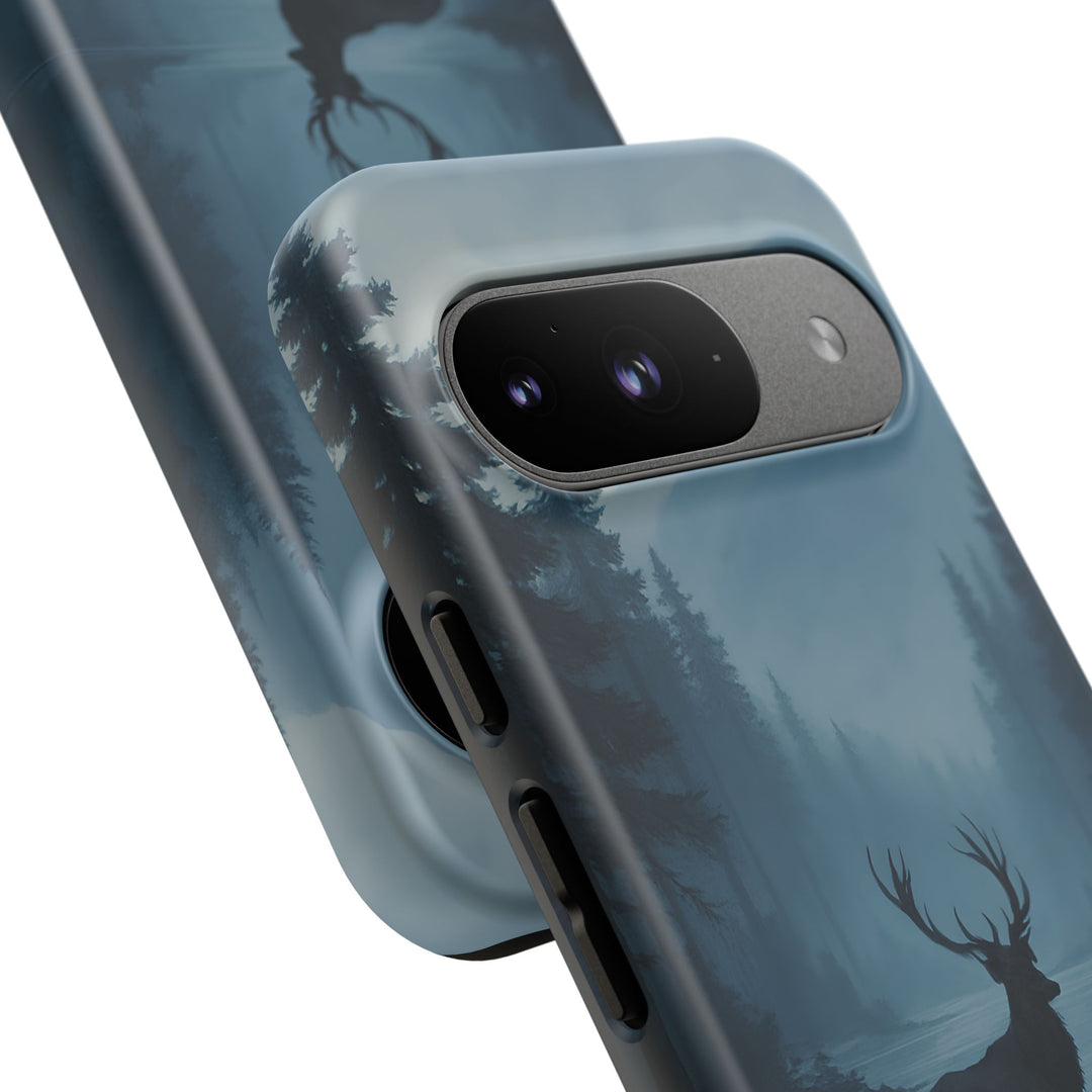 Deer Mountain Tough Phone Case, Wildlife Nature Protective Cover, Outdoor