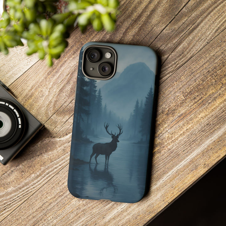 Deer Mountain Tough Phone Case, Wildlife Nature Protective Cover, Outdoor