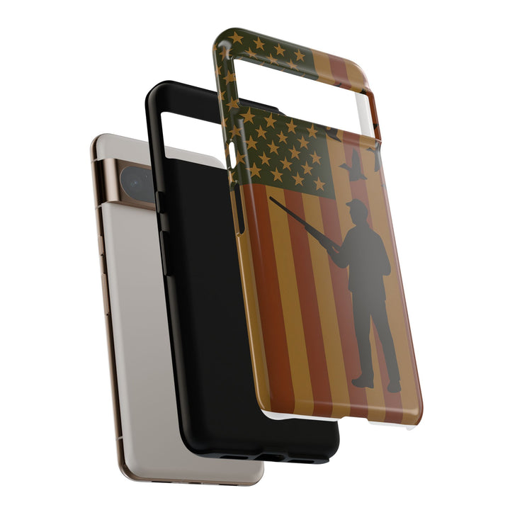 Tough Cases, Duck Hunter Patriotic Phone Case - American Flag Design, Hunting