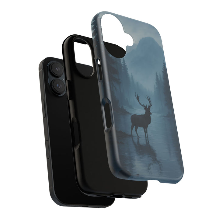 Deer Mountain Tough Phone Case, Wildlife Nature Protective Cover, Outdoor