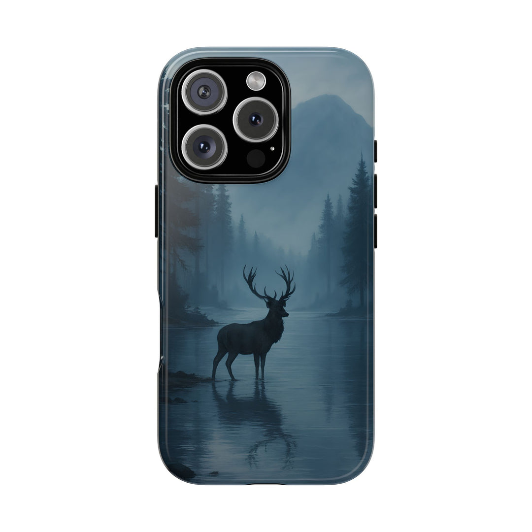 Deer Mountain Tough Phone Case, Wildlife Nature Protective Cover, Outdoor