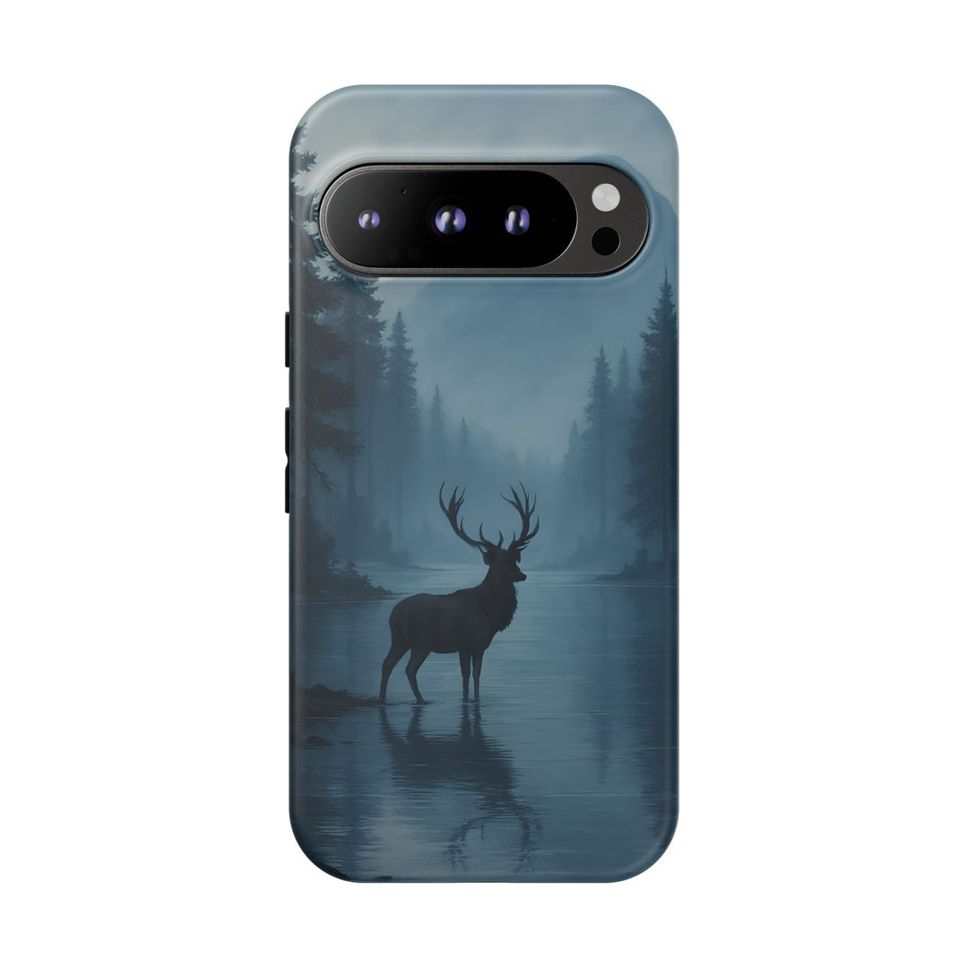 Deer Mountain Tough Phone Case, Wildlife Nature Protective Cover, Outdoor