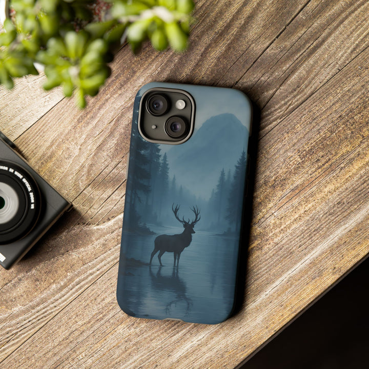 Deer Mountain Tough Phone Case, Wildlife Nature Protective Cover, Outdoor