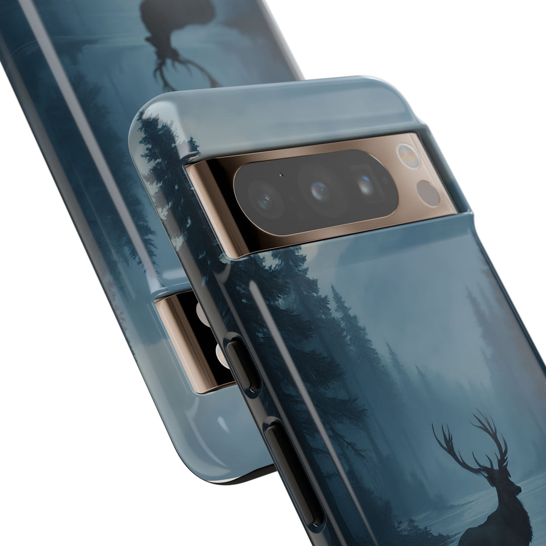 Deer Mountain Tough Phone Case, Wildlife Nature Protective Cover, Outdoor