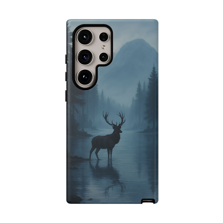 Deer Mountain Tough Phone Case, Wildlife Nature Protective Cover, Outdoor