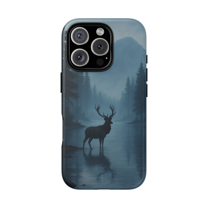 Deer Mountain Tough Phone Case, Wildlife Nature Protective Cover, Outdoor