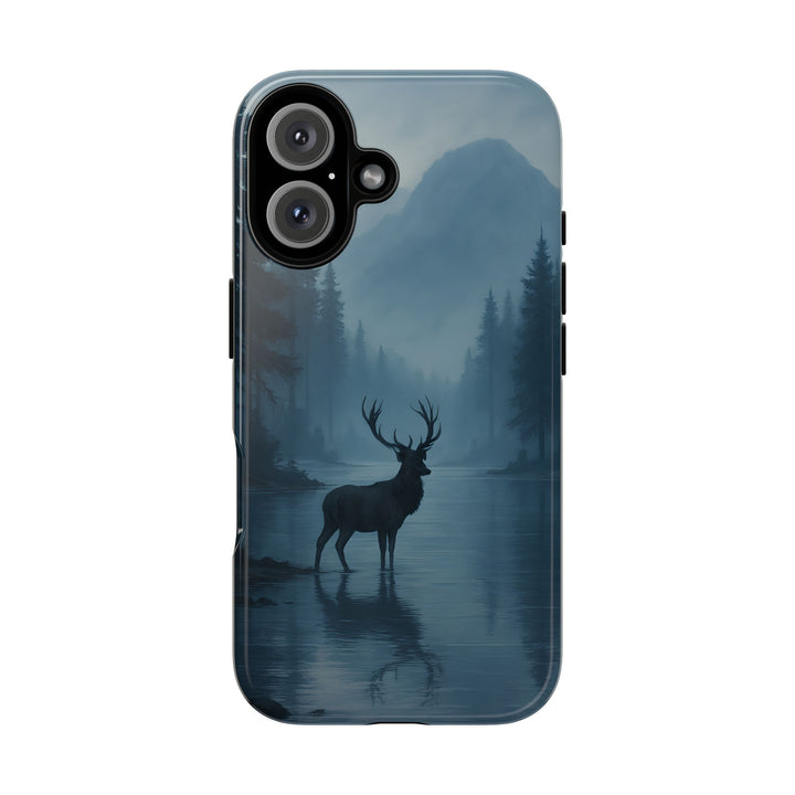 Deer Mountain Tough Phone Case, Wildlife Nature Protective Cover, Outdoor