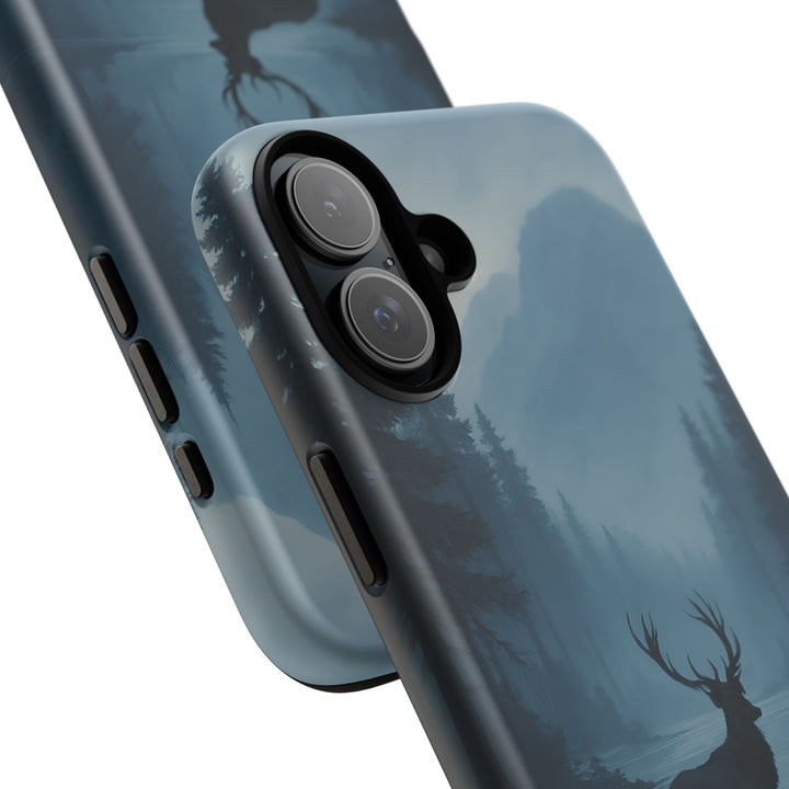 Deer Mountain Tough Phone Case, Wildlife Nature Protective Cover, Outdoor