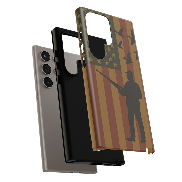 Tough Cases, Duck Hunter Patriotic Phone Case - American Flag Design, Hunting