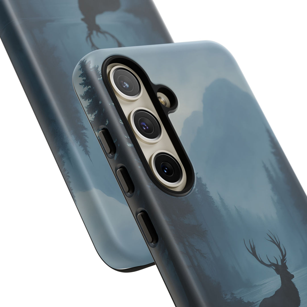 Deer Mountain Tough Phone Case, Wildlife Nature Protective Cover, Outdoor