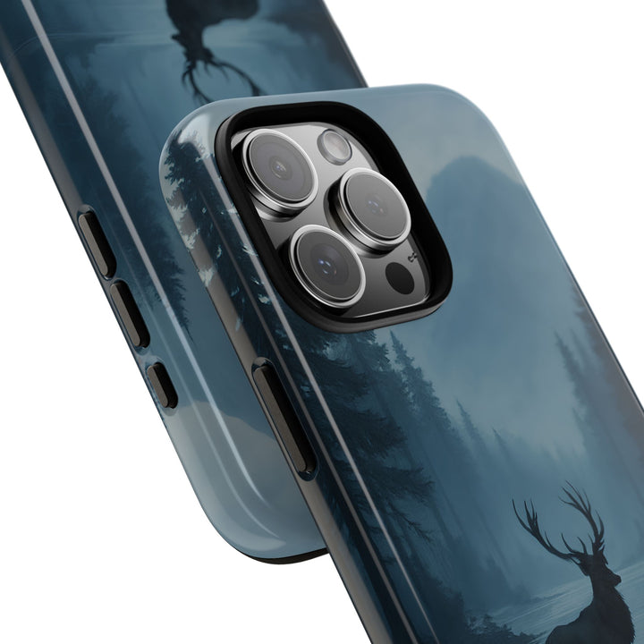 Deer Mountain Tough Phone Case, Wildlife Nature Protective Cover, Outdoor