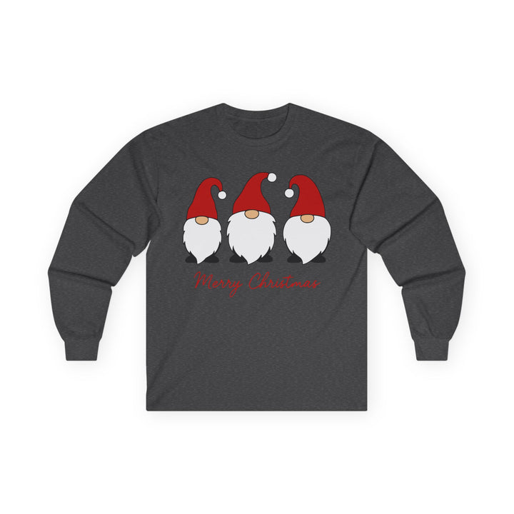 Christmas Gnome Long Sleeve Tee — Merry Christmas Holiday Shirt