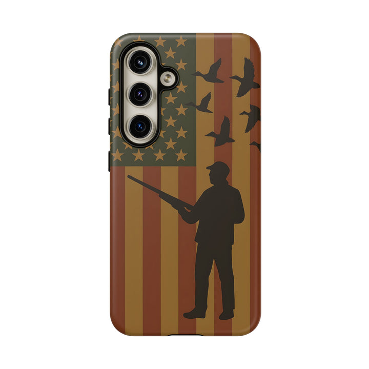 Tough Cases, Duck Hunter Patriotic Phone Case - American Flag Design, Hunting