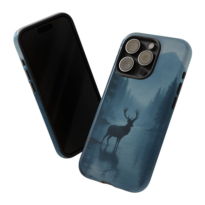 Deer Mountain Tough Phone Case, Wildlife Nature Protective Cover, Outdoor