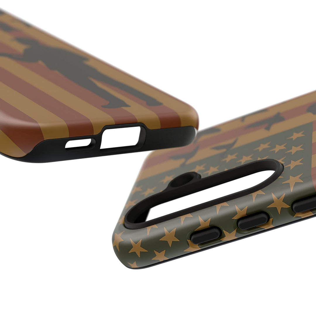 Tough Cases, Duck Hunter Patriotic Phone Case - American Flag Design, Hunting