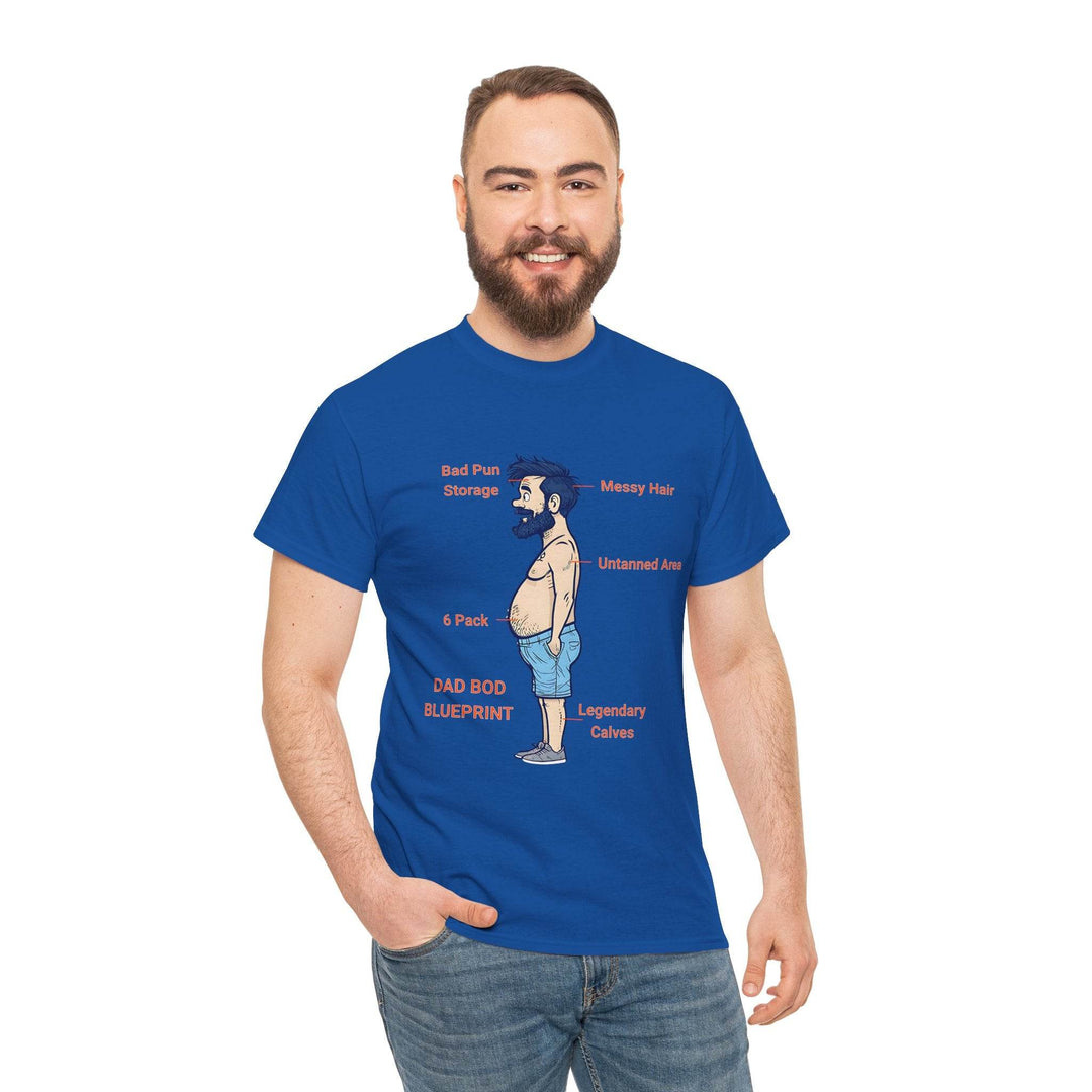 Dad Bod Blueprint Shirt - Bold Graphic Tee - Gutsy Garb