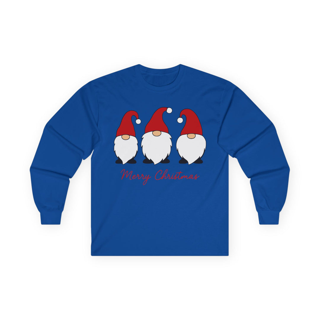 Christmas Gnome Long Sleeve Tee — Merry Christmas Holiday Shirt