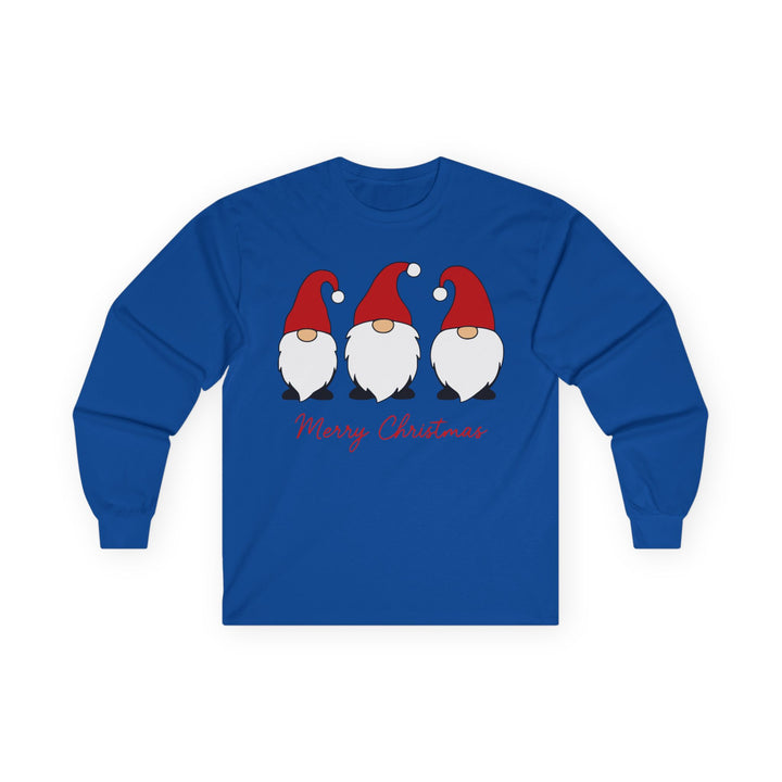 Christmas Gnome Long Sleeve Tee — Merry Christmas Holiday Shirt