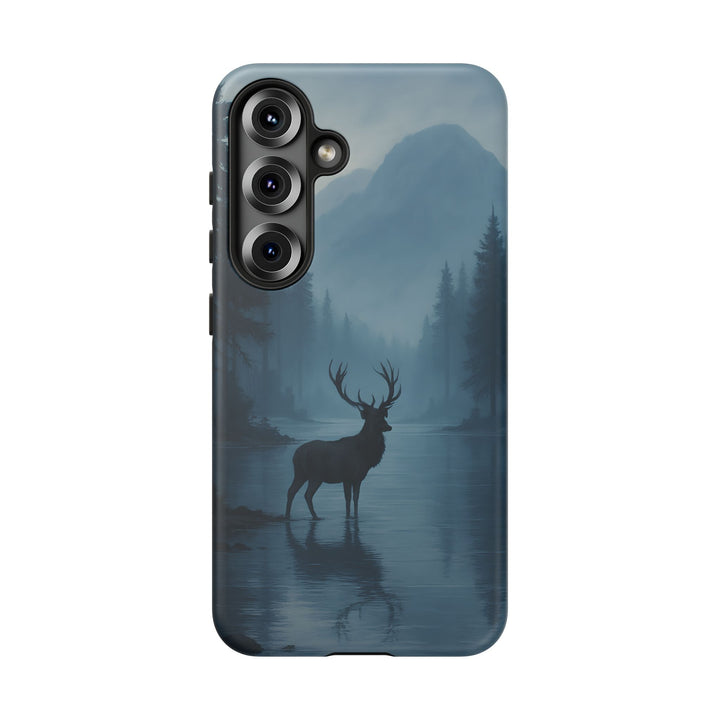 Deer Mountain Tough Phone Case, Wildlife Nature Protective Cover, Outdoor