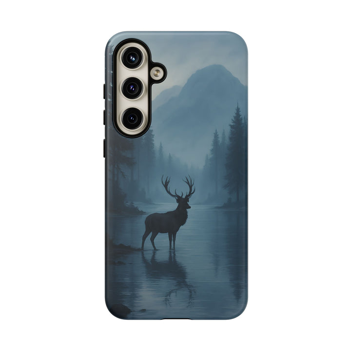 Deer Mountain Tough Phone Case, Wildlife Nature Protective Cover, Outdoor