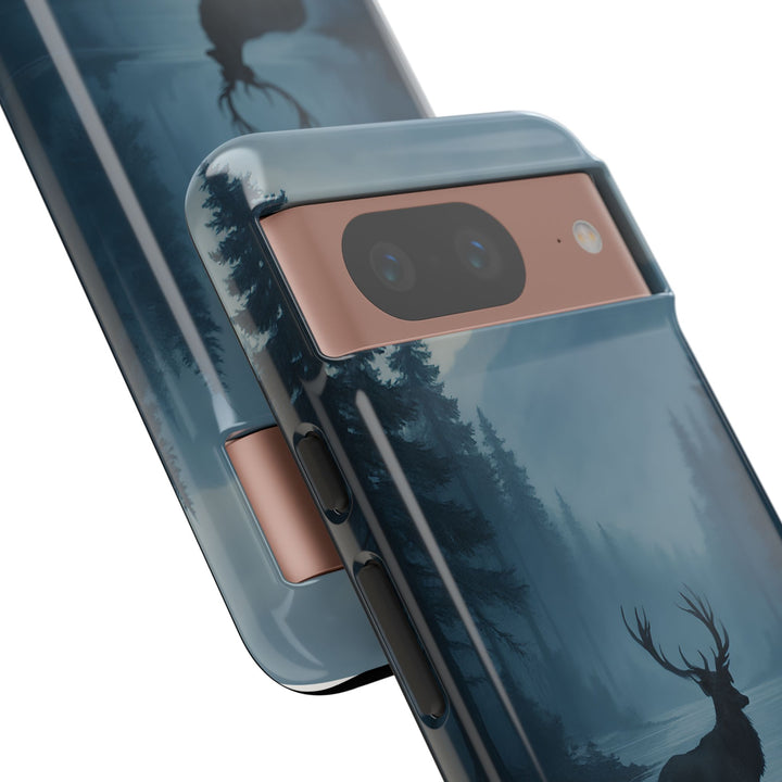 Deer Mountain Tough Phone Case, Wildlife Nature Protective Cover, Outdoor