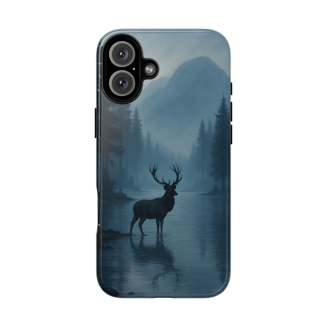 Deer Mountain Tough Phone Case, Wildlife Nature Protective Cover, Outdoor