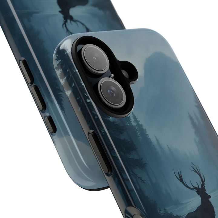 Deer Mountain Tough Phone Case, Wildlife Nature Protective Cover, Outdoor